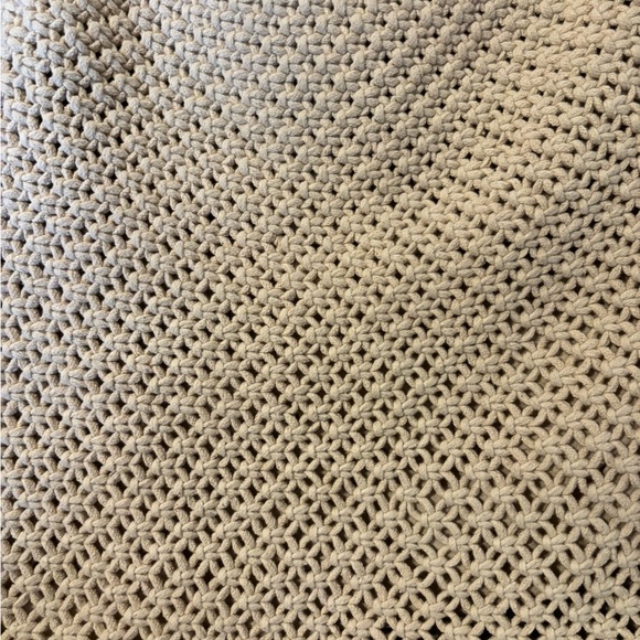 Zara Elegant Cream Woven Shoulder Beach/ Summer Bag - Picture 6 of 8